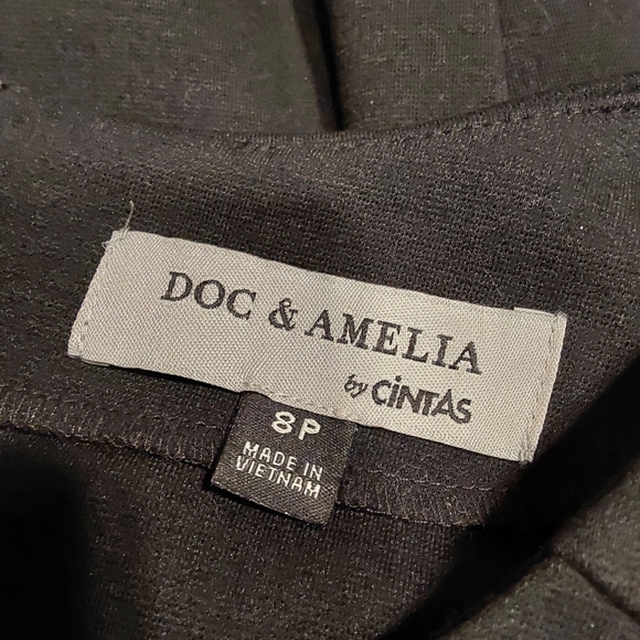 🌺 Like New Doc & Amelia (By Cintas) Black Colorblock Dress - Picture 9 of 11